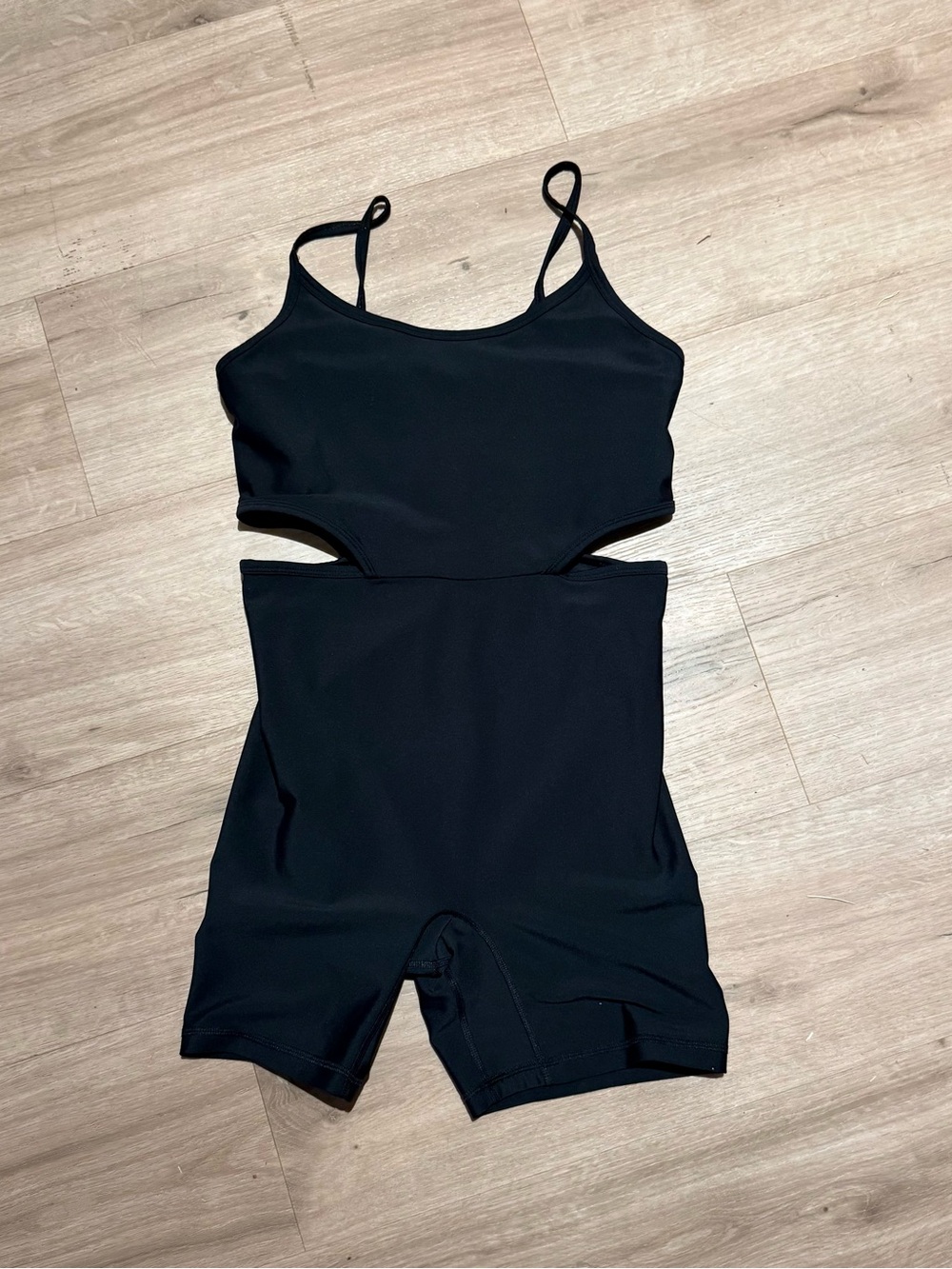 Black Workout Cutout Seamless Romper - Women’s Size M